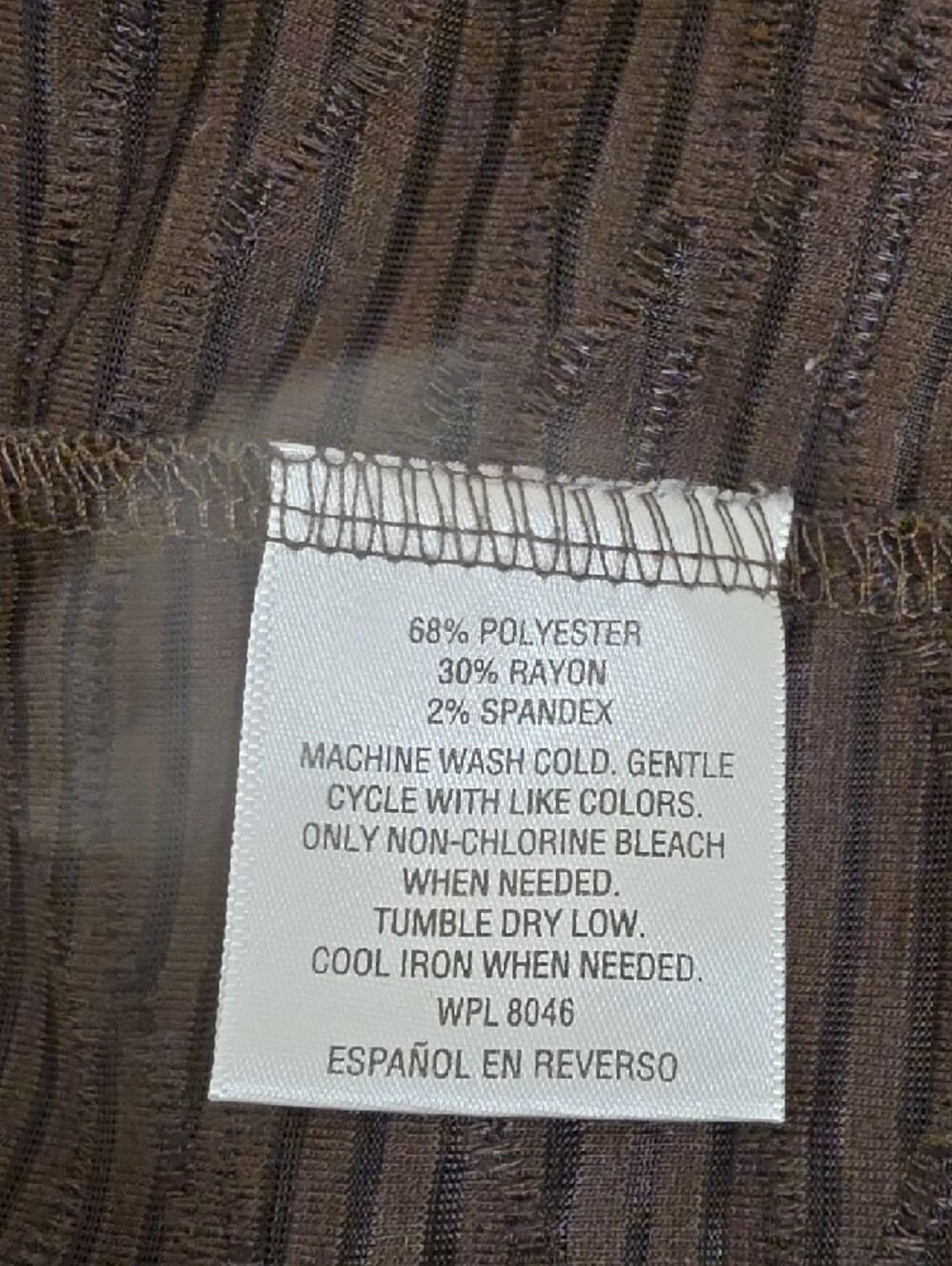 JM Collection Brown Ribbed Open-Front Cardigan - Picture 8 of 8